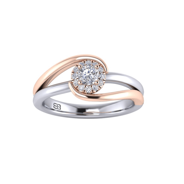 Rose Embrace Diamond Ring