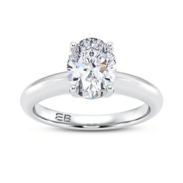 Regal Oval Solitaire Ring