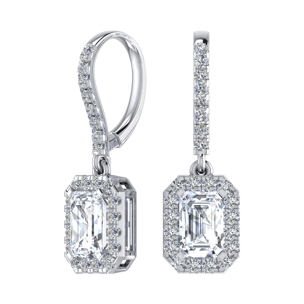 Blue American Diamond Earrings Set – Steorra Jewels