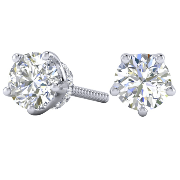 Crown Diamond Earring