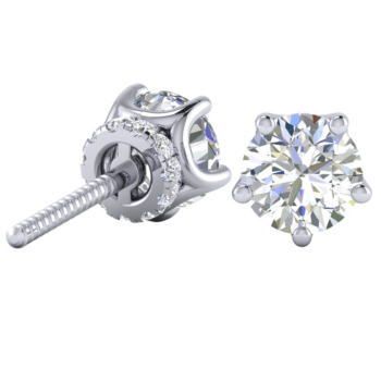 Crown Diamond Earring