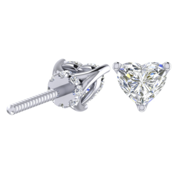 Charming Heart Diamond Earring