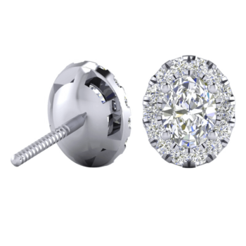 Opulent Oval Diamond Earrings