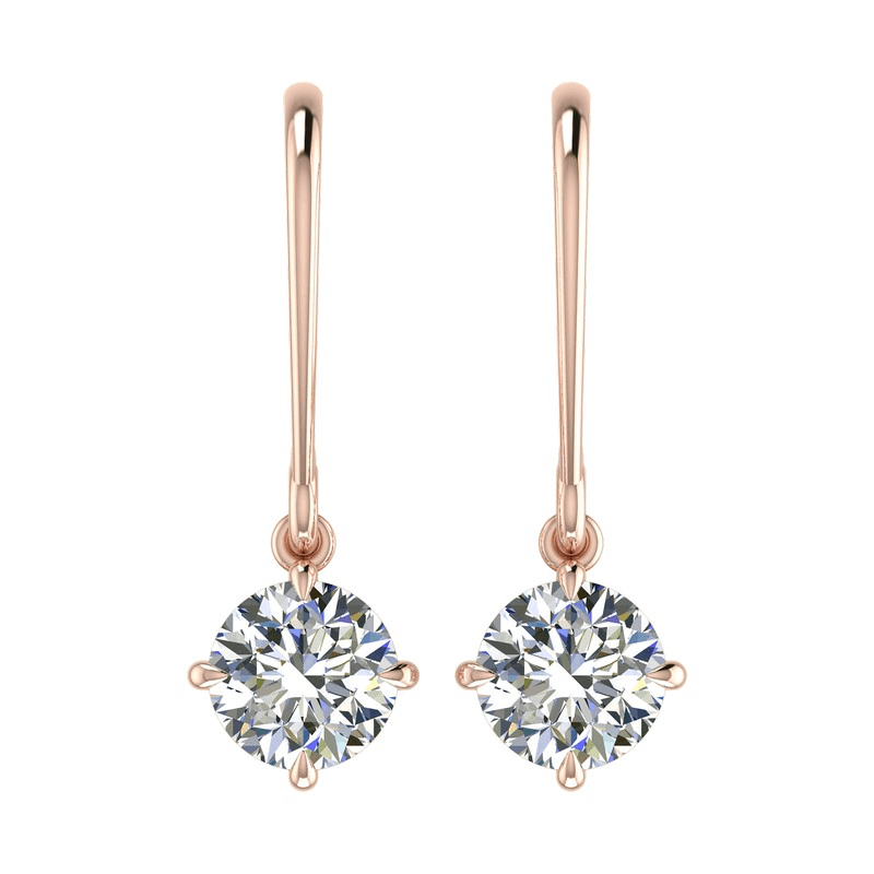 Multi-shape Diamond Drop Earrings, white gold | Graff