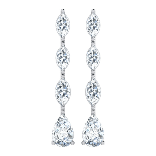 Classic Solitaire Drop Diamond Earring