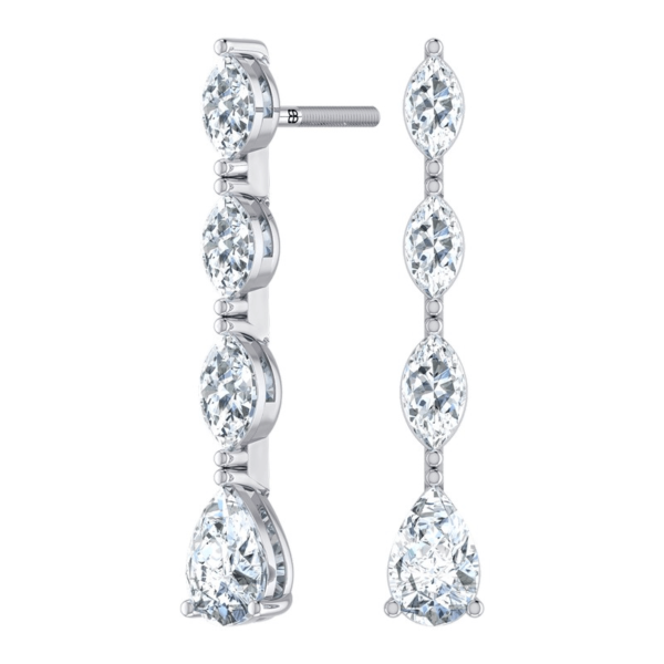 Marquise Stilletto Diamond Earring