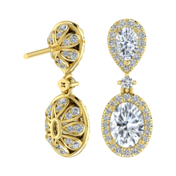 Brilliant Drop Diamond Earring