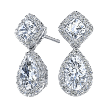 Pear Drop Diamond Earring