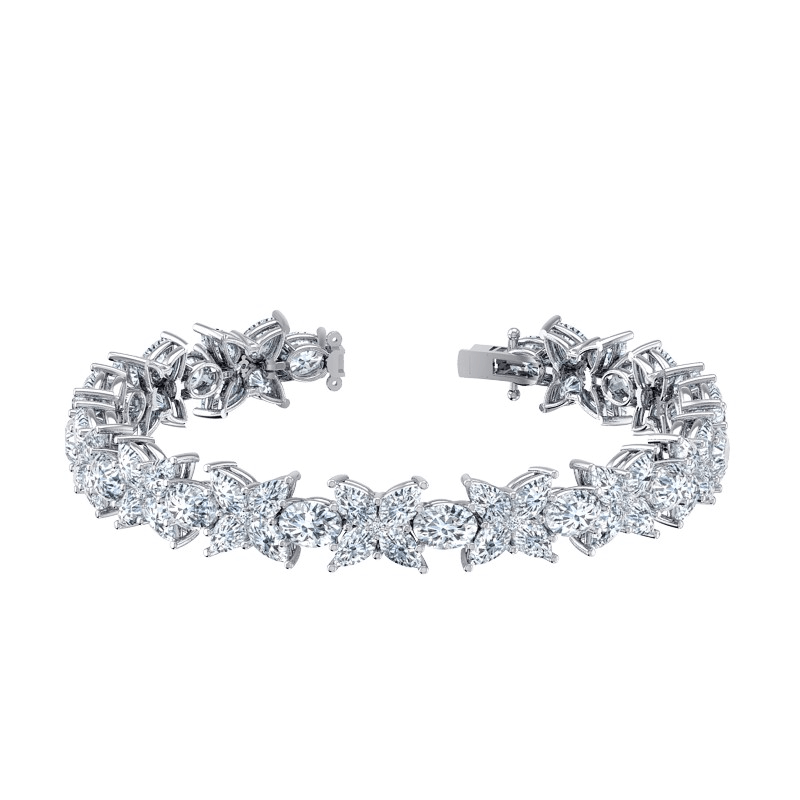 Diamond Tennis Bracelet in 14kt White Gold (3ct tw) – Day's Jewelers