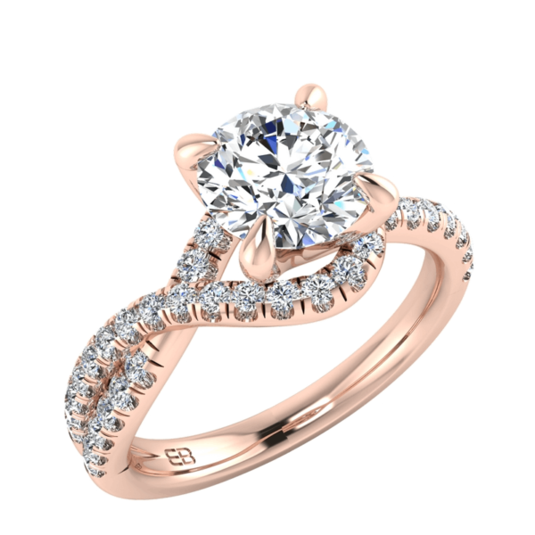 Looped Twogether Engagement Ring