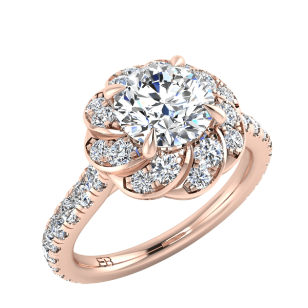Swirl Engagement Ring