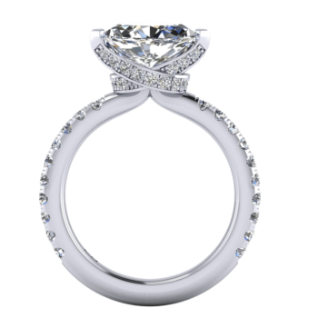 Sleeping Marquise Engagement Ring