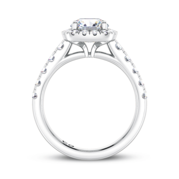 Round Halo Engagement Ring