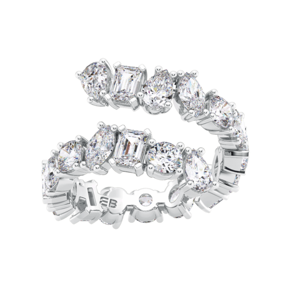 Fancy Mix Bypass Eternity Ring