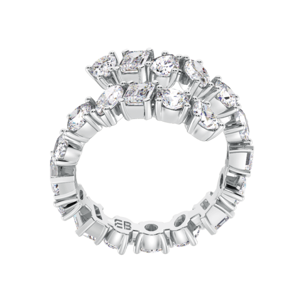 Fancy Mix Bypass Eternity Ring