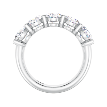 Grande Oval Half Eternity Ring