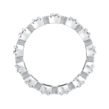 Round Floret Eternity Ring