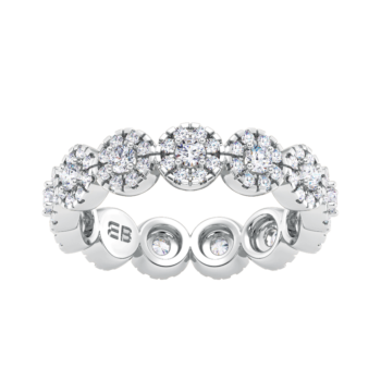 Round Floret Eternity Ring