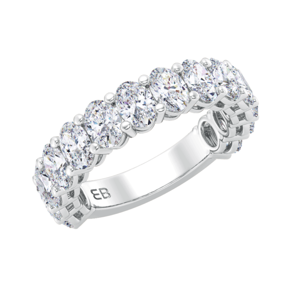 Oval 3/4 Eternity Ring