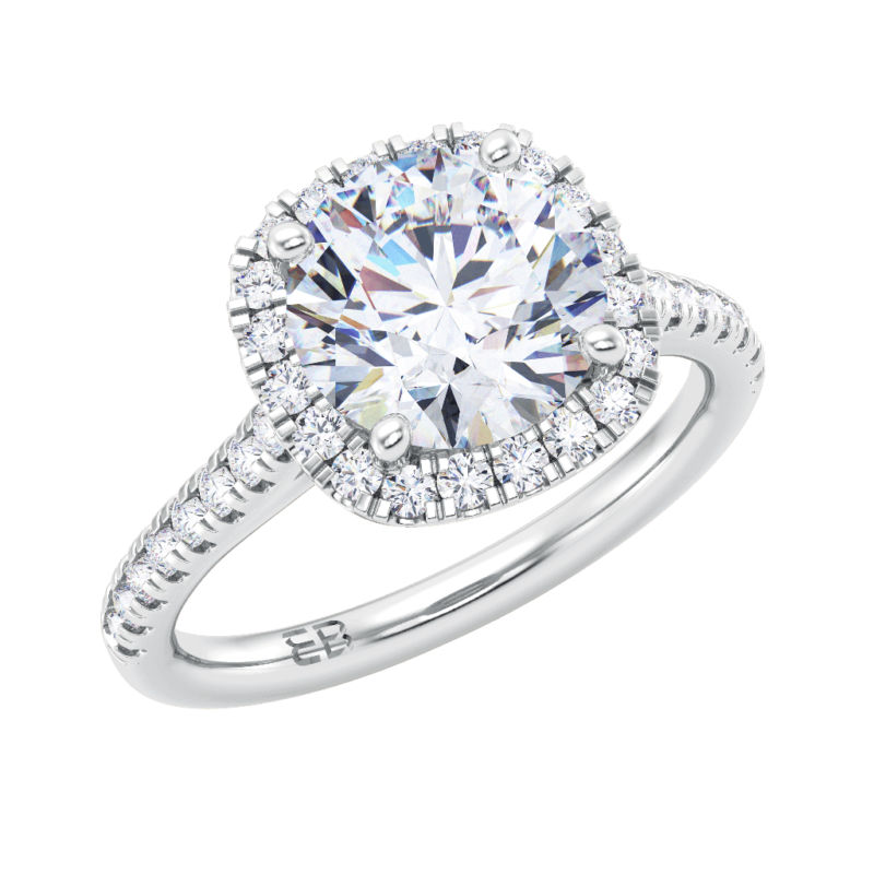 Majestic Round Engagement Ring