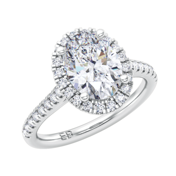 Opulent Oval Engagement Ring