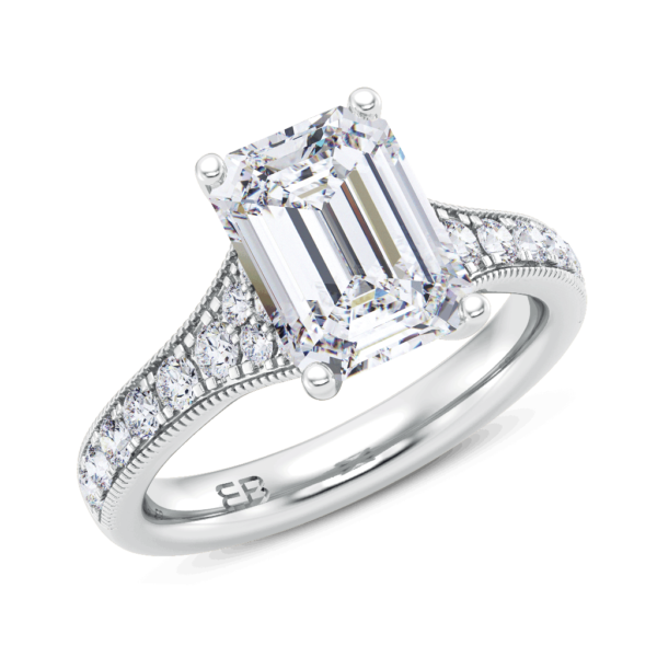 Bold Emerald Engagement Ring