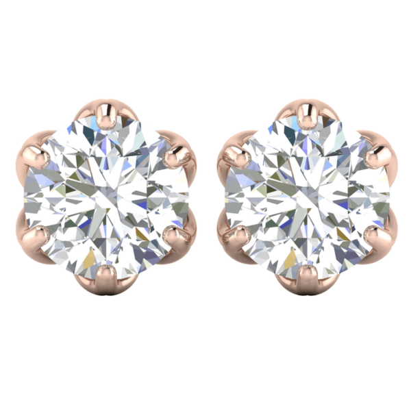 Water Lily Diamond Earring