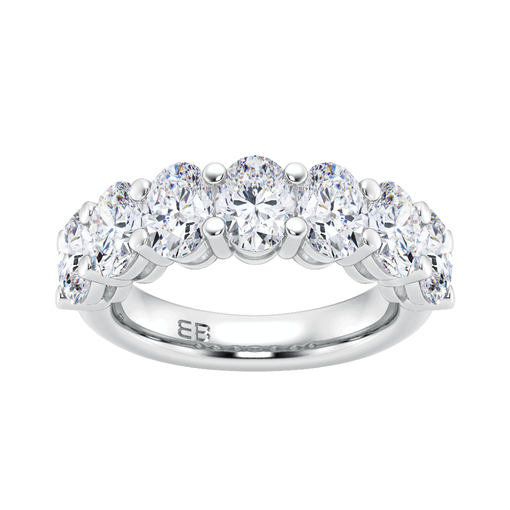 4 Stone Diamond Ring (0.96 ct Diamonds) in Platinum – Beauvince Jewelry