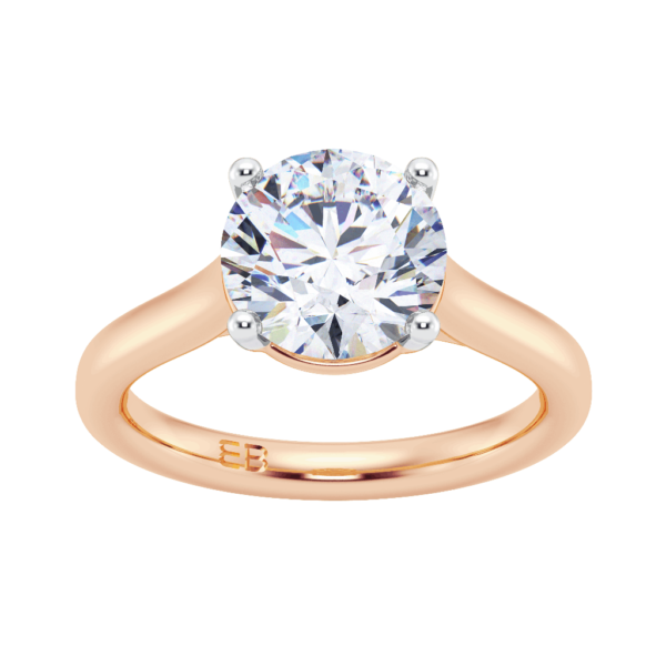 Majestic Round Solitaire Ring