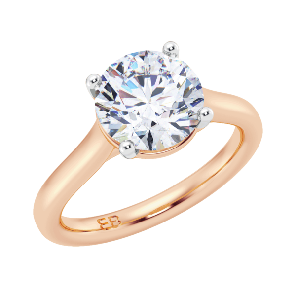 Majestic Round Solitaire Ring