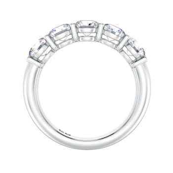 Petite Round Half Eternity Ring