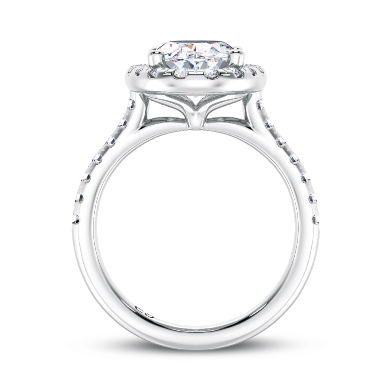 Grande Oval Halo Engagement Ring