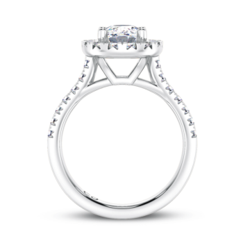 Cushion Halo Engagement Ring