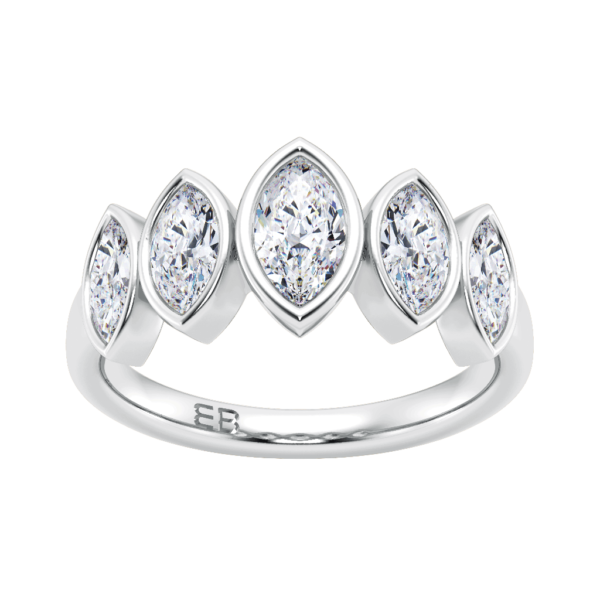 Marquee Tiara Five Stone Ring