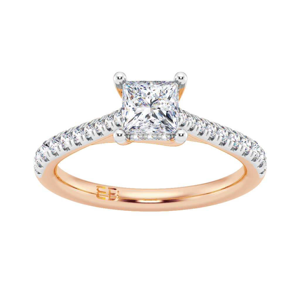 Princess Cut 18ct Yellow Gold Engagement Rings