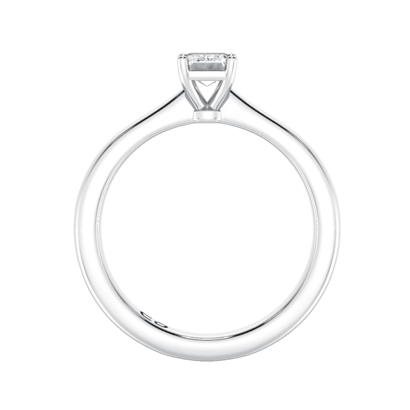 Chic Emerald Solitaire Ring