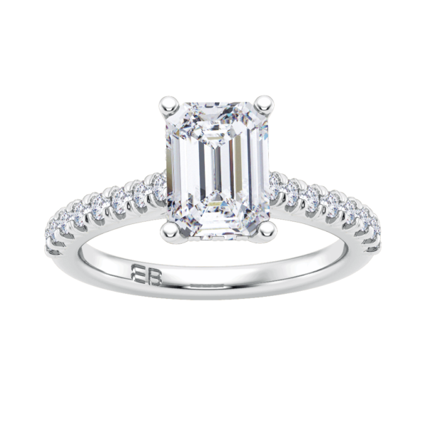 Elegant Emerald Engagement Ring