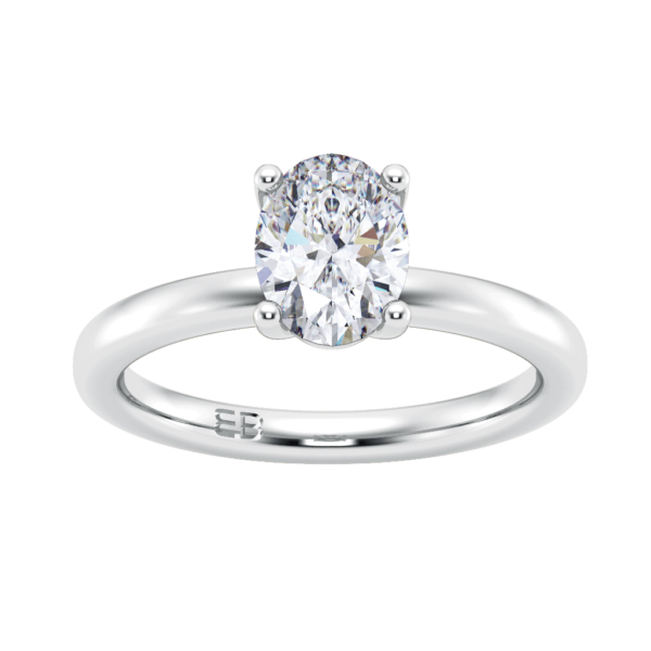 Majestic Oval Solitaire Ring