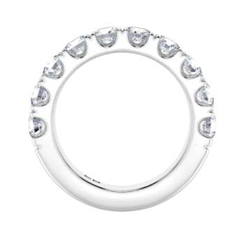 Dome Half Eternity Ring