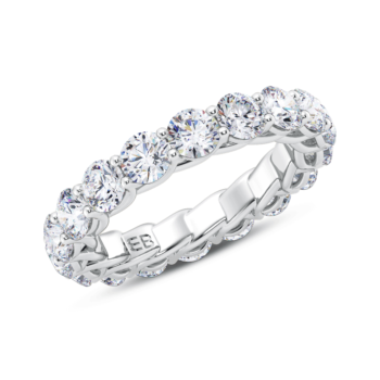 Round Scallop Eternity Ring