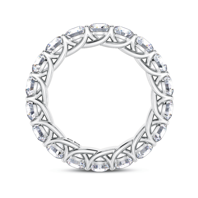 Round Scallop Eternity Ring