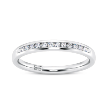 Subtlety Half Eternity Ring