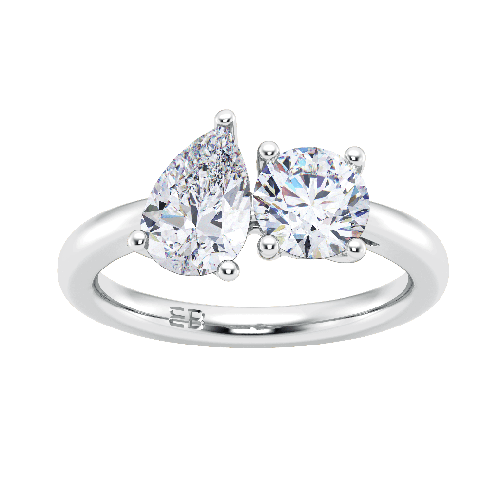 Toi Et Moi Lab Grown Ring Unique 2 TCW Two Stone Ring For Women's Luxury 2  Diamond Engagement Ring at Rs 173259 in Surat