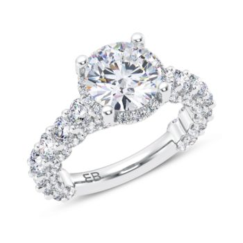 Majestic Round Engagement Ring