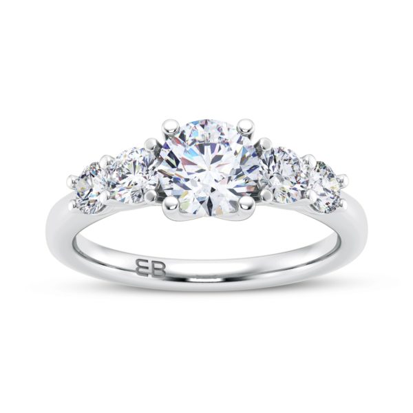 Round Crown Five Stone Ring
