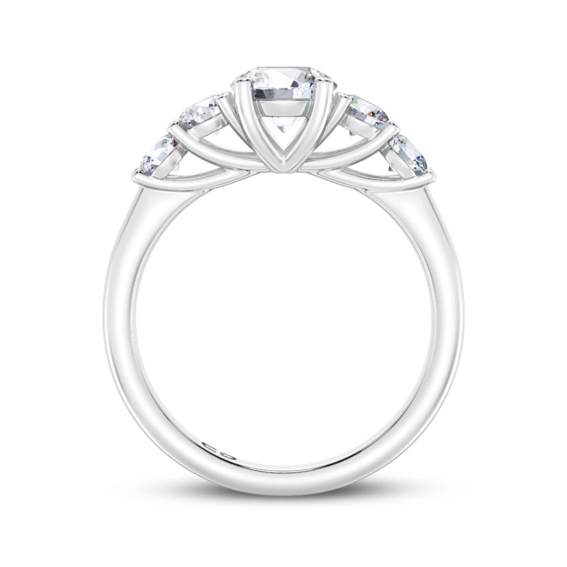 Round Crown Five Stone Ring