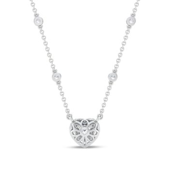 Tiffany Hearts™ pendant in 18k rose gold with diamonds, small. | Tiffany &  Co.