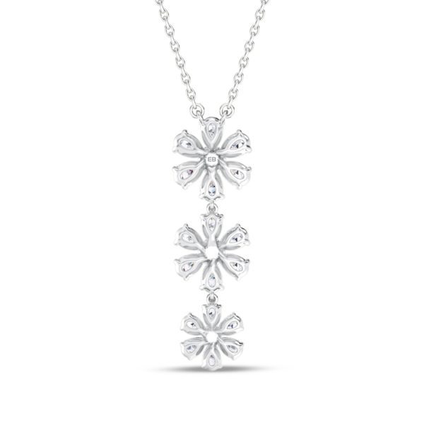 Pear-fect Floral Diamond Pendant
