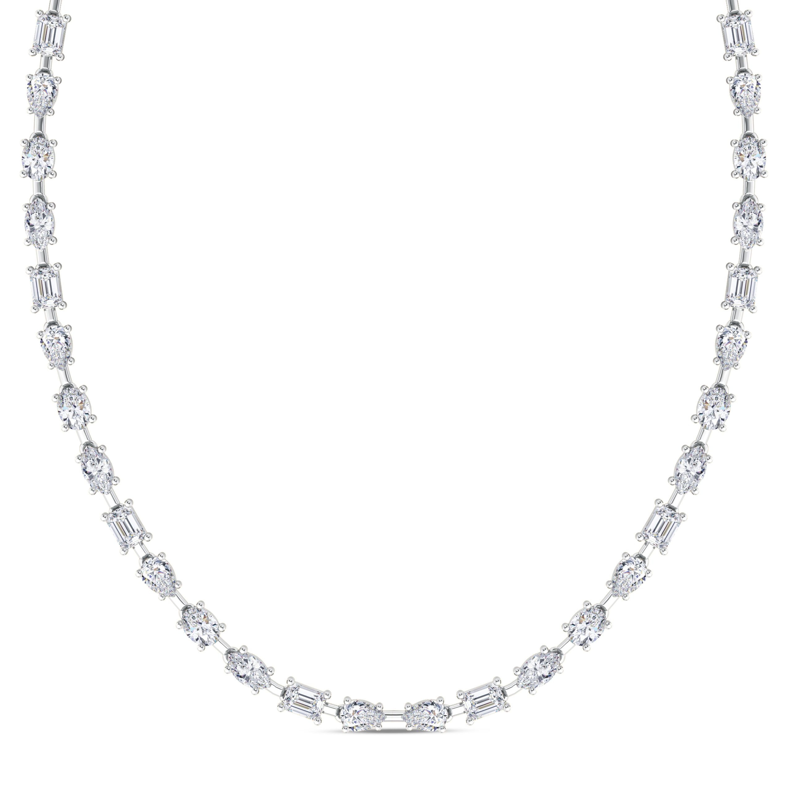 A 18K white gold, cultured pearl and diamond necklace … | Drouot.com