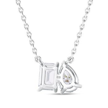 Scout & Lark Lab Grown Diamond Emerald-Cut East-West Necklace